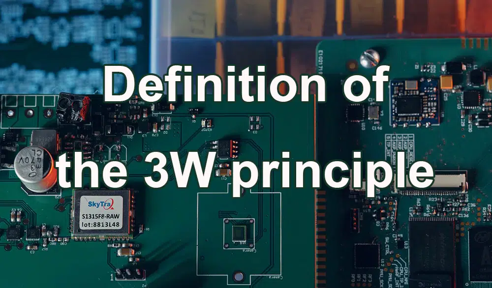 Definition of the 3W principle