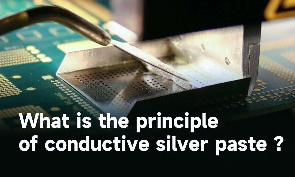 What is the principle of conductive silver paste ?