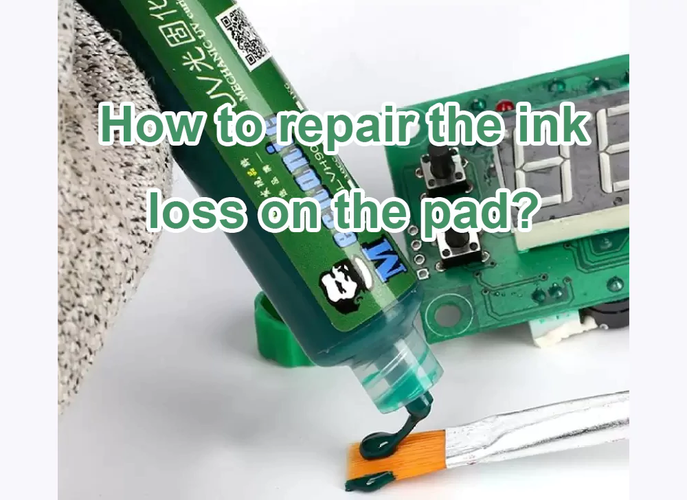 How to repair the ink loss on the pad?