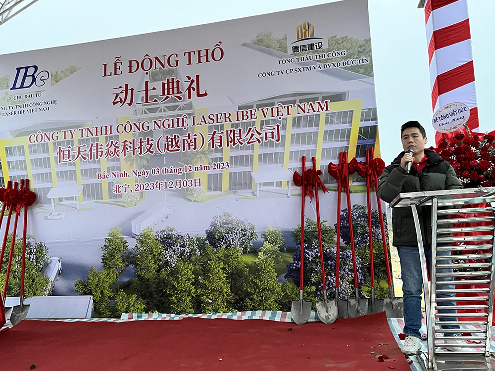 Groundbreaking ceremony for IBe Vietnam II Phase factory 1