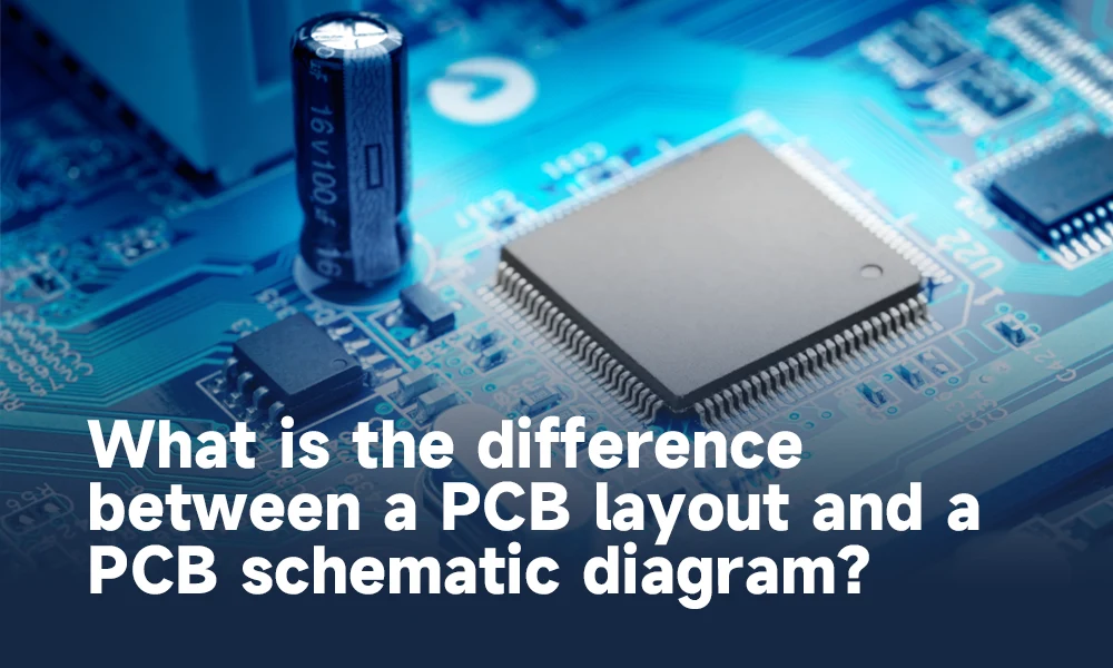 Difference between a PCB layout and a PCB schematic diagram