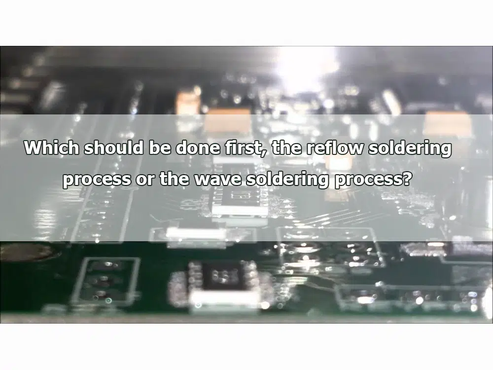 the reflow soldering or the wave soldering