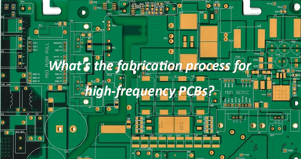Fabrication process for high-frequency PCBs