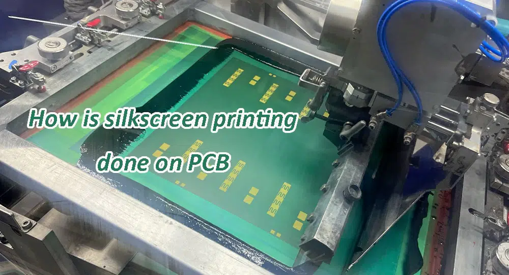 How is silkscreen printing done on PCB